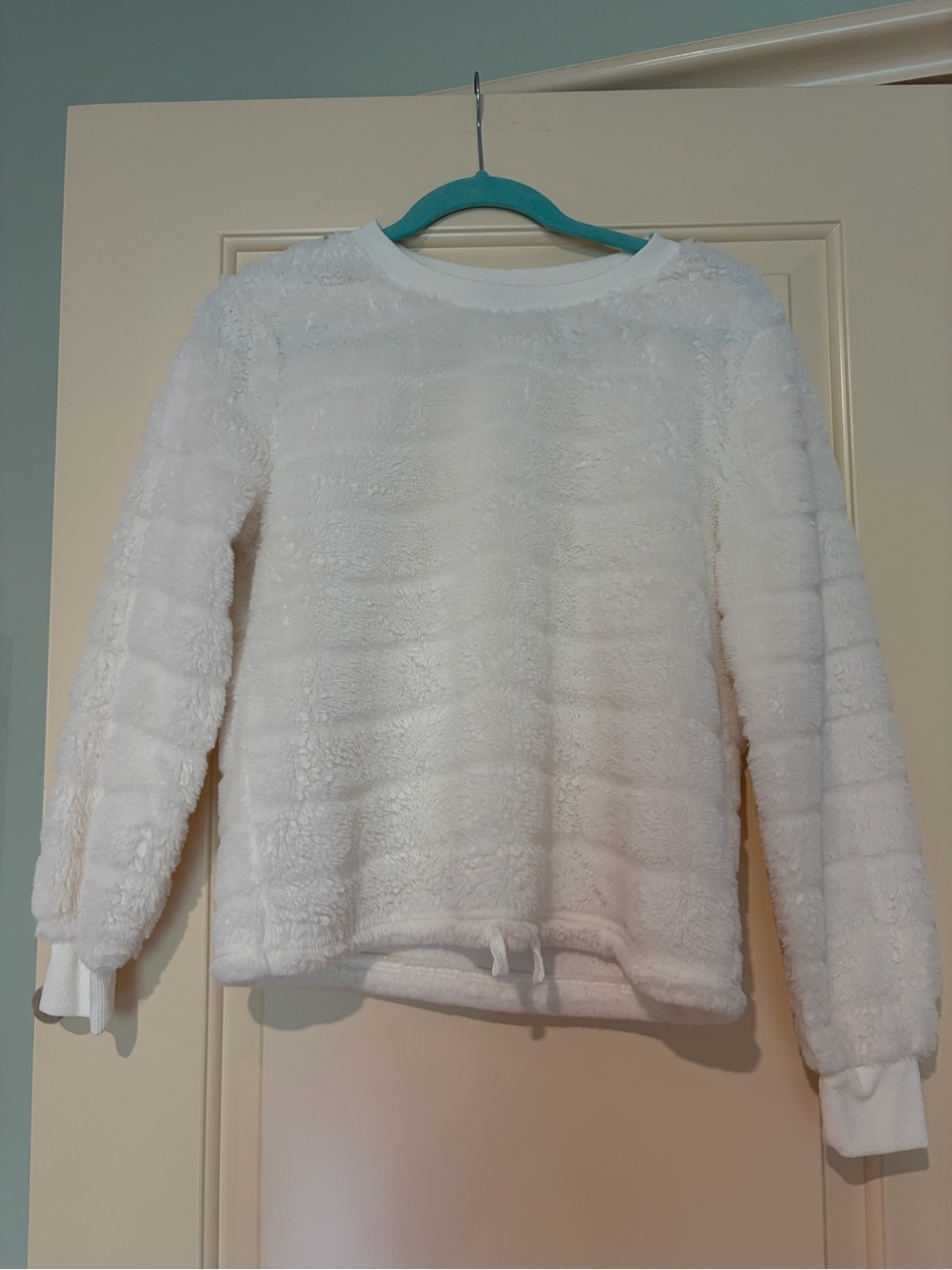 White Fuzzy Sweater Size S